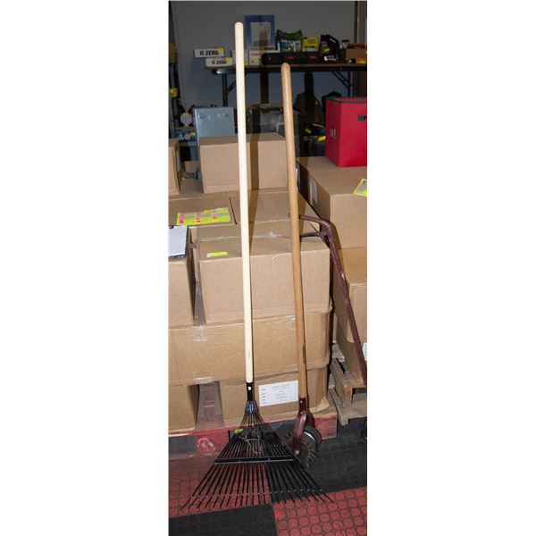 SET OF 3 VINTAGE YARD TOOLS