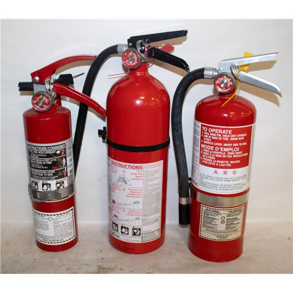 LOT OF FIRE EXTINGUISERS