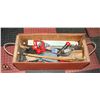 Image 1 : VINTAGE AMMUNITION BOX WITH ASSORTED TOOLS