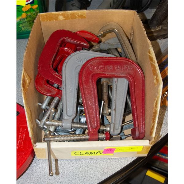 BOX OF SCREW CLAMPS