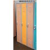 Image 1 : 3 SIDE-BY-SIDE METAL SCHOOL LOCKERS H-66.25"