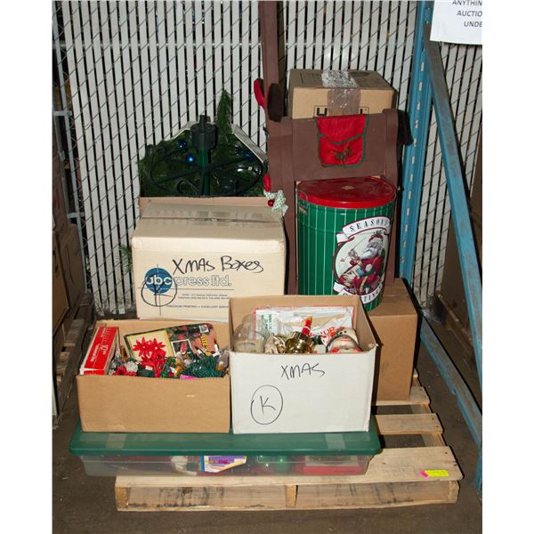 ESTATE PALLET- CHRISTMAS ITEMS