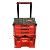 Image 1 : Group of Milwaukee Packout Storage System w/Contents (Handle Broken)