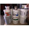 Image 3 : Pallet of Paint Tubs & Misc Paint Supplies