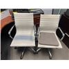 Image 2 : Office Desk & 2 Office Chairs 66 1/2 x 66 1/2"