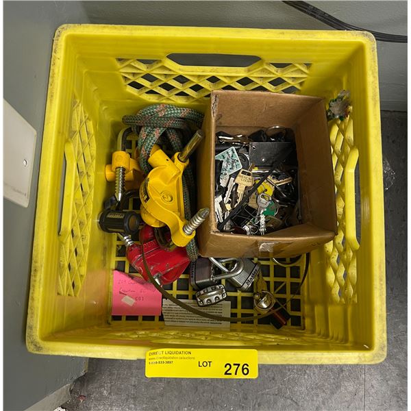 Group of Misc Including - Keys, Locks, Boat Trailer Locks, Vinyl Ducting, Etc.