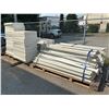 Image 2 : x5 Pallets of White steel racking - Approx. 86 Horizontals (75.75"L) & Approx. 8 Verticals (79H x 23