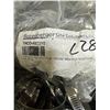 Image 2 : 2 Bins containing various sized steel hose clamps