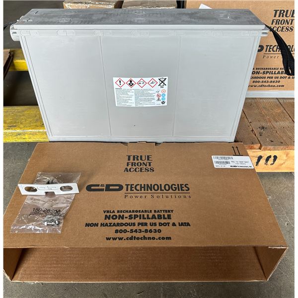 C&D Technologies Power Solutions TEL 12-180F 12V 195Ah Front Access Battery (BNIB)