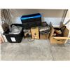 Image 2 : Rack of assorted electrical components - includes alarm cables, UTP Cables, terminal lugs, RJ45, rec