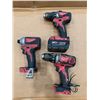 Image 1 : Group of 3 Milwaukee tools -  includes hammer drill / drill & impact driver.