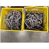Image 2 : 4 bins of Galvanized U bolts - 5/8in & 3/8in