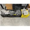 Image 1 : 4 bins of Galvanized U bolts - 5/8in & 1/2in