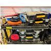 Image 8 : Large group of assorted tools - includes featherlite ladder/tool boxes/shlef & etc