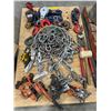 Image 2 : Pallet of assorted rigging equipment - includes shackles, snatch block, chain pull etc