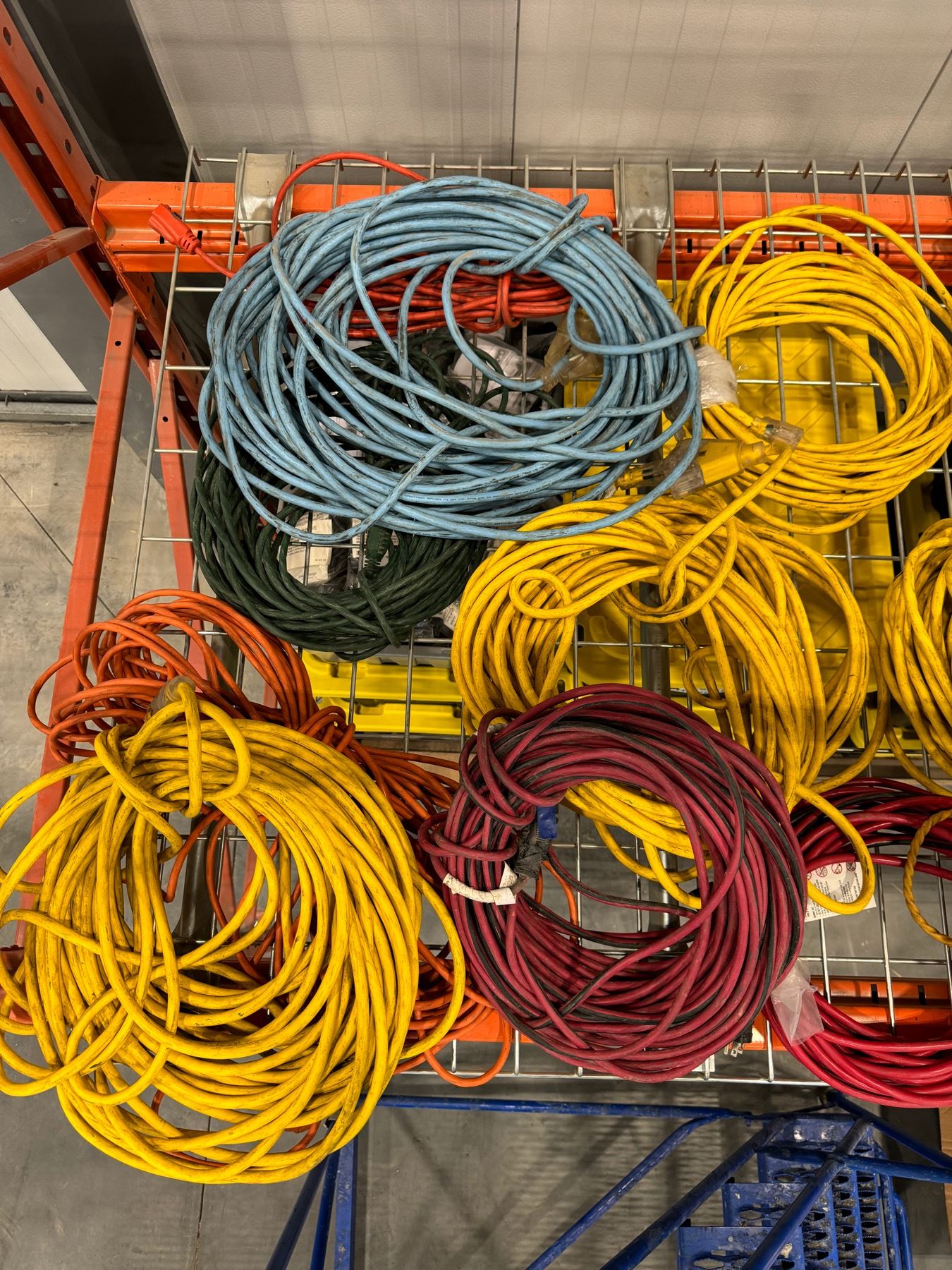 Different Cable Extensions Large group of assorted extension cables