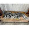 Image 1 : Crate of assorted steel mounts, angles & etc