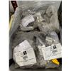 Image 2 : Pallet of assorted attachments - includes hose clamps, 7/8 snap in hanger, 3 way standoff, SST clip 