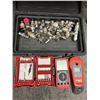 Image 1 : box of assorted adapters and miscellaneous tools