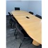 Image 2 : Conference room table with 8 chairs - approx 10 feet into 47 inches into 30 in H