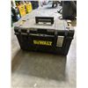 Image 1 : DeWalt Tool box w/ tools - Milwaukee vice grip, square, wrenches, sheers, etc.