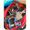 Image 2 : Group of Husky Tool Bags, Steel Pulley, 2x WLL 8-1/2 Shackle, Etc.
