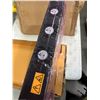 Image 8 : Bin lot - Contains pneumatic hose, grease gun, trailer hitch, GFCI interrupter, safety light, etc.
