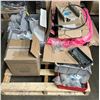 Image 1 : Pallet lot - Misc. telecom components including Emerson supply cabinet, Optima switch, Galtronics mo