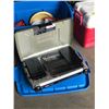 Image 2 : Group of assorted camping items - includes camping chairs/ Igloo cooler/ kitchenware/ Coleman grill 