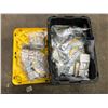 Image 1 : Tote full of new JF Tech fiber optic patch cords (approx. 100pcs)
