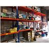 Image 2 : Blue & Orange Pallet Racking - 7 uprights (approx. 159in tall x 39 1/2in depth)/ 34 horizontal beams