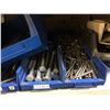 Image 2 : 4 shelved full of assorted galvanized telecom nuts & bolts