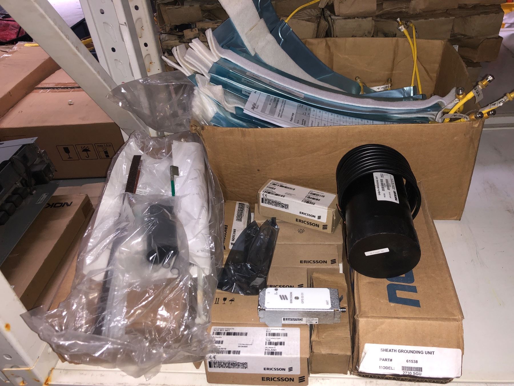 Group of misc. telecom equipment parts - Ericsson GPS 03 01 modules ...