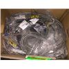 Image 2 : 2 boxes full of assorted jumper cables & fiber armoured cables