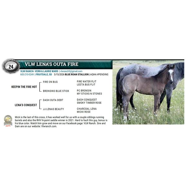 VLW LENA’S OUTA FIRE