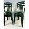 Image 1 : 6 Green plastic chairs