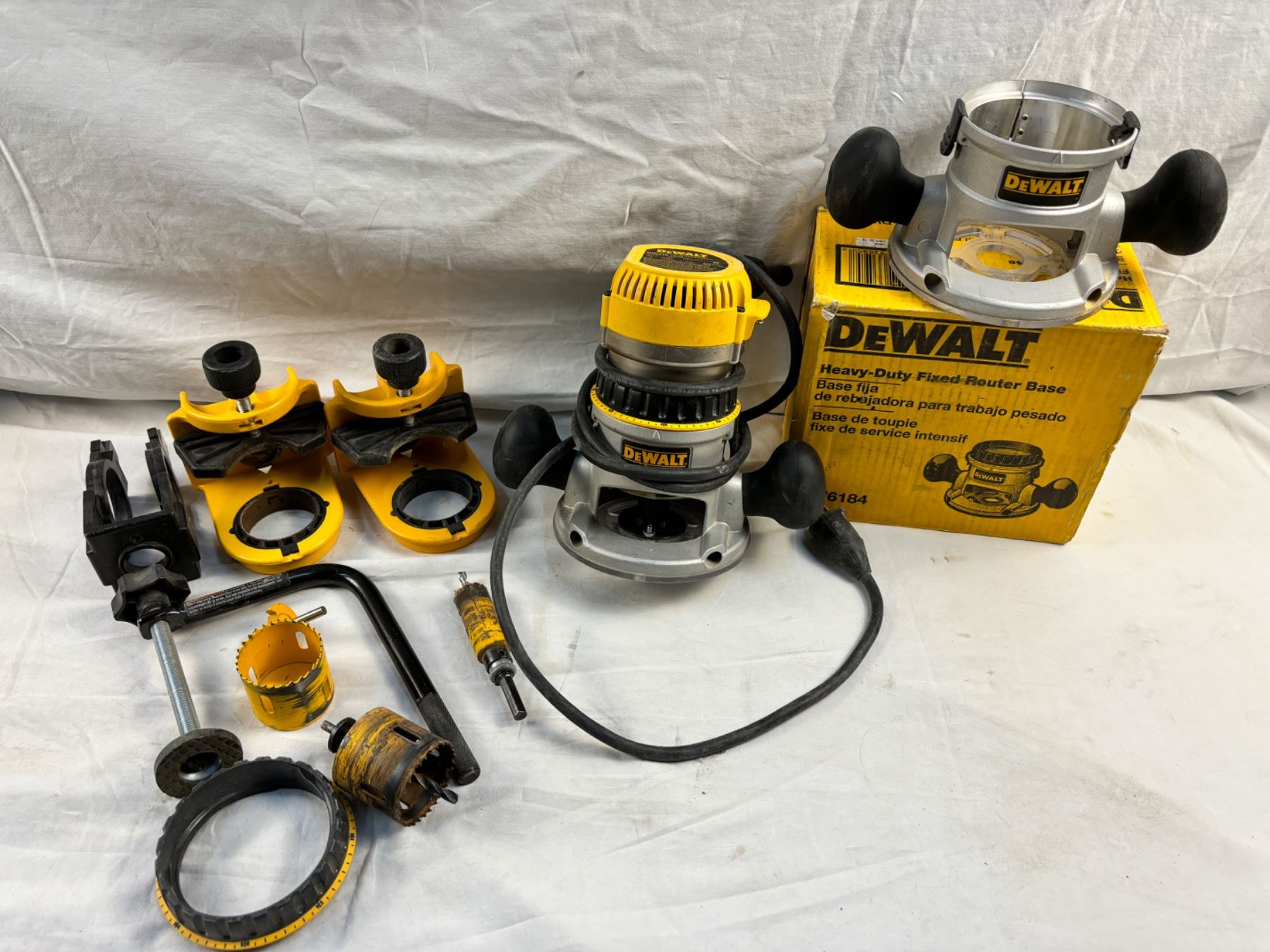 Dewalt Router & accessories - Sunrise Estate Services Ltd