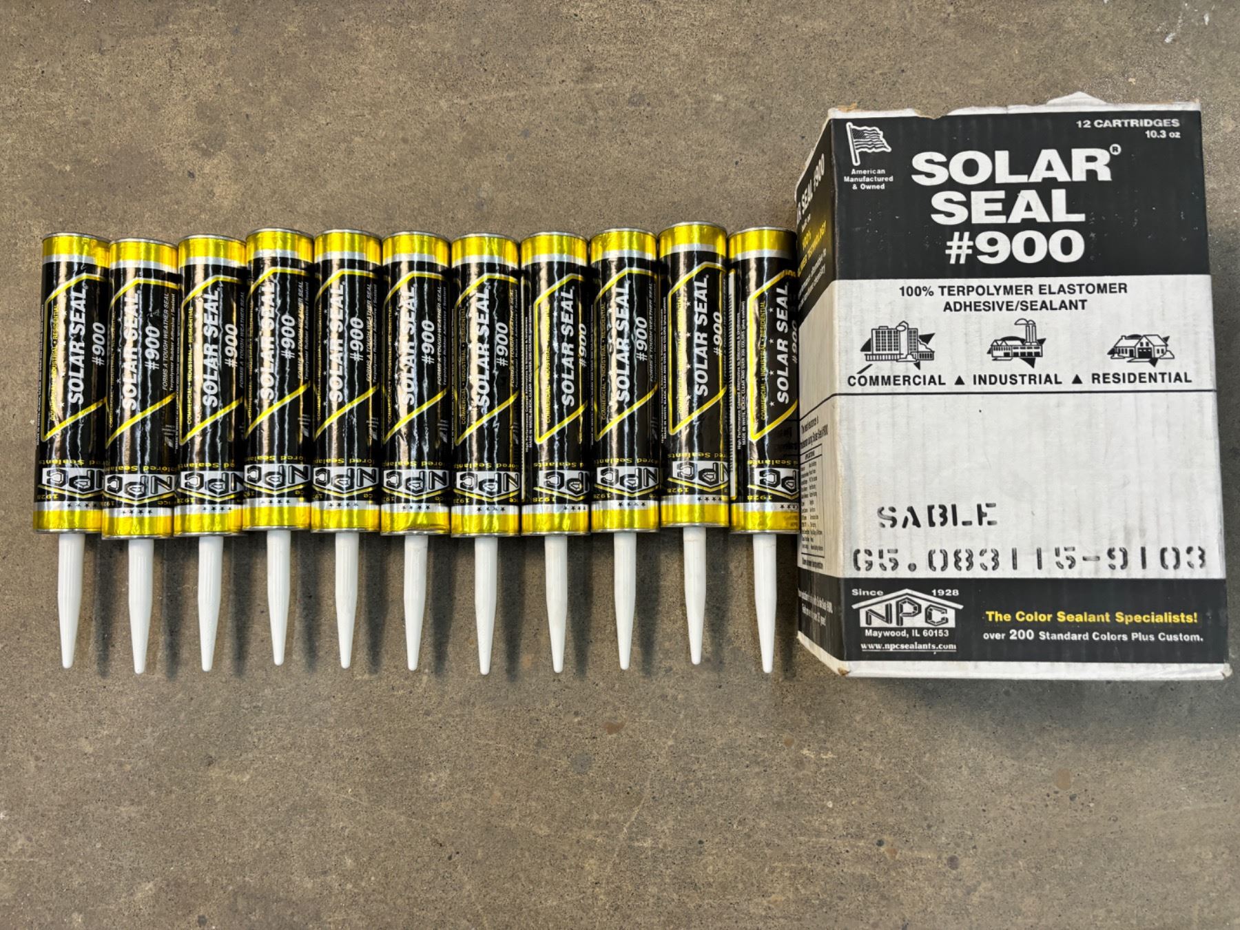 Solar Seal 900 caulk Sunrise Estate Services Ltd