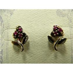 Garnet like earrings (217)