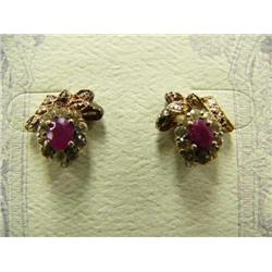 Garnet like earrings (217)