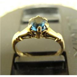 Blue stone ring (217)