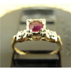Garnet like stone ring (217)