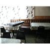 Image 30 : Large lot of Restaurant items: Misc. sized tables, chairs, table clothes, TV's, microwaves, large 3 