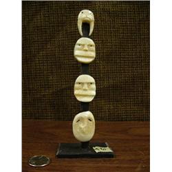 Ivory mask on baleen stand (2)