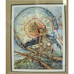 Framed and matted Tlingit print (116)