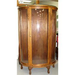 Glass and wood display cabinet (2)