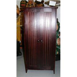 2 door mahogany cabinet (2)
