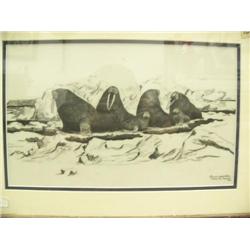 Florence Melewotkuk print of walruses (2)