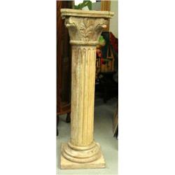 Approx. 3' white washed column (195)