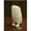 Image 2 : Solid ivory owl with baleen beak and inset baleen eyes by Hevic 4" tall (3)